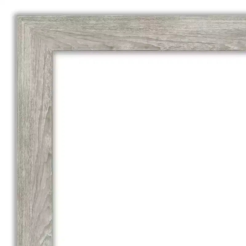46" x 36" Dove Framed Wall Mirror Graywash - Amanti Art