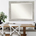 46" x 36" Dove Framed Wall Mirror Graywash - Amanti Art