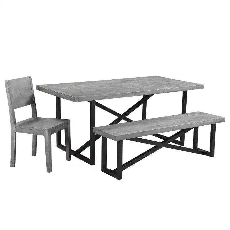 50" Raven Mango Wood Dining Bench Brown - Timbergirl