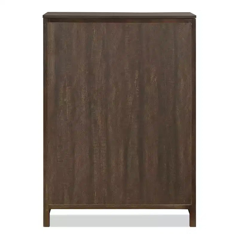 Melonnes 5 Drawer Chest Walnut - HOMES: Inside + Out: Contemporary Bedroom Storage, 48" Height