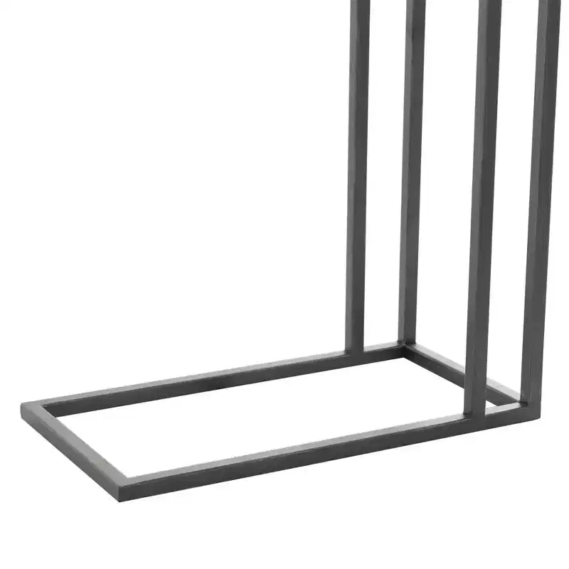 Rustic Metal Accent C-Table Brown - Olivia & May: No Assembly, Indoor Use, Fully Assembled