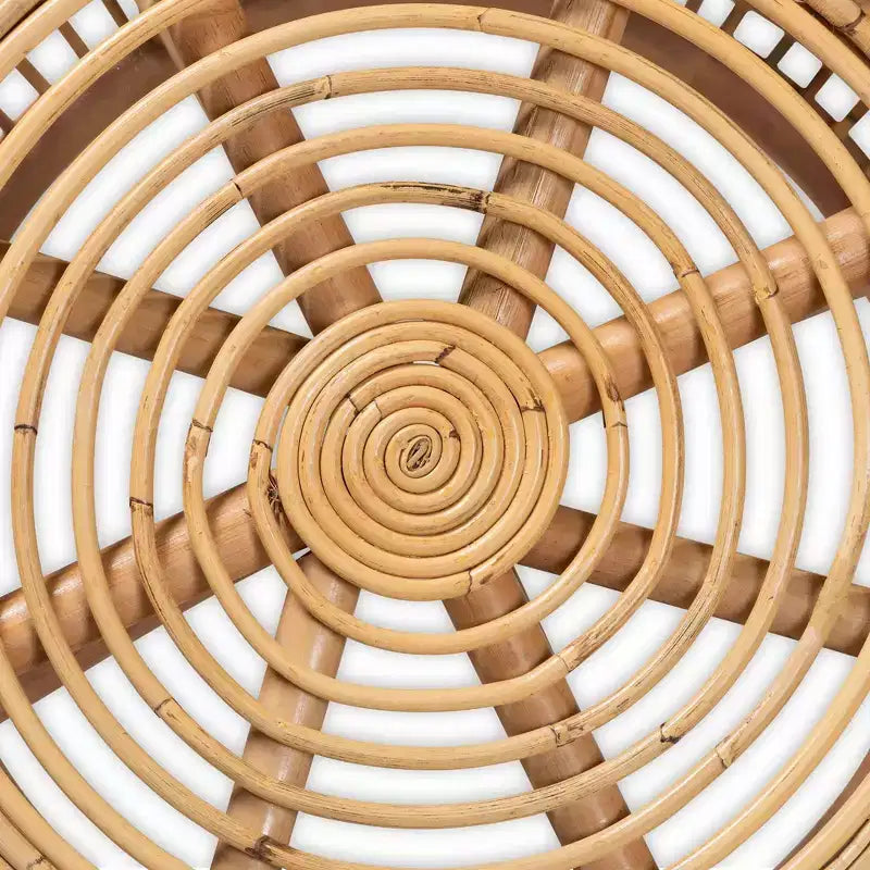 Maverick Rattan End Table Natural/Brown - bali & pari