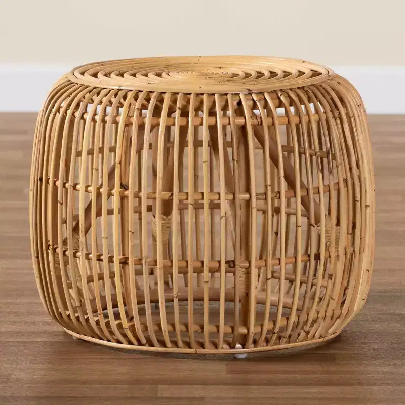 Maverick Rattan End Table Natural/Brown - bali & pari