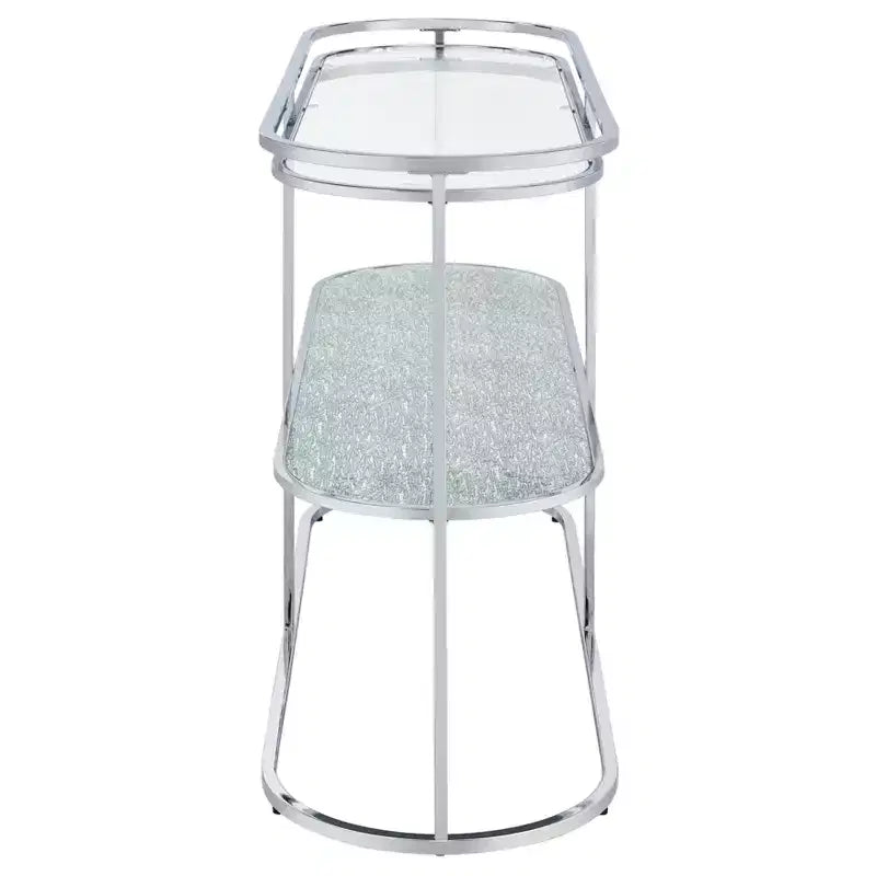 Yarmuth Glam 1 Shelf Sofa Table Chrome - HOMES: Inside + Out