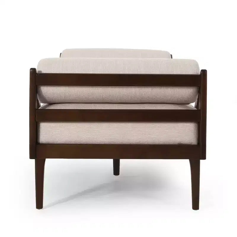 Rayle Contemporary Tufted Chaise Lounge with Rolled Accent Pillows - Christopher Knight Home