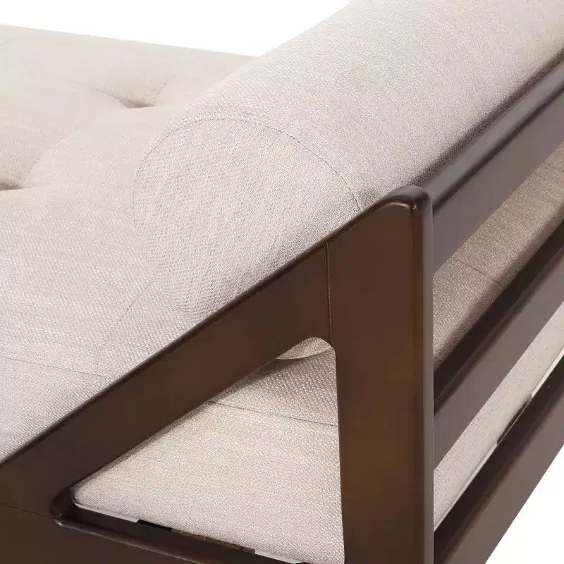 Rayle Contemporary Tufted Chaise Lounge with Rolled Accent Pillows - Christopher Knight Home