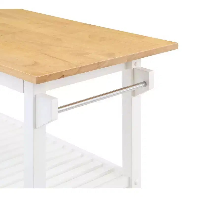 Designs2Go 3 Tier Butcher Block Kitchen Prep Island with Drawer - Breighton Home