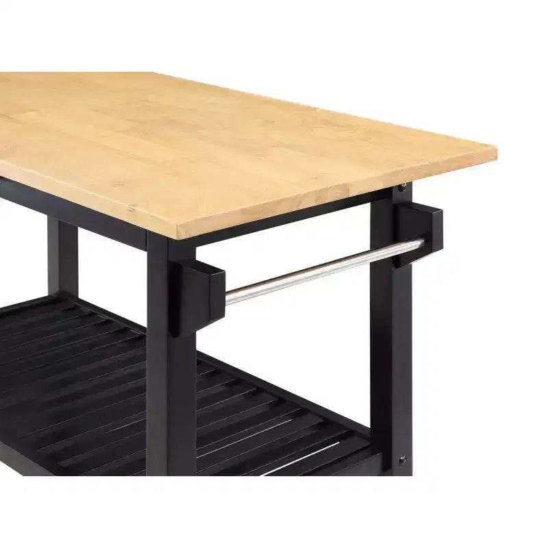 Designs2Go 3 Tier Butcher Block Kitchen Prep Island with Drawer - Breighton Home