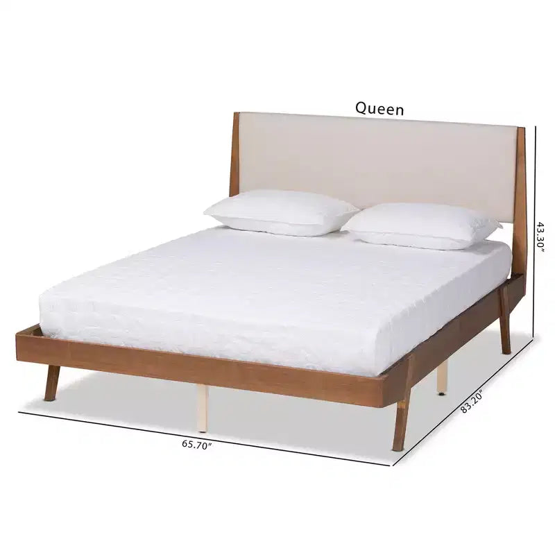 Senna Wood Platform Bed - Baxton Studio