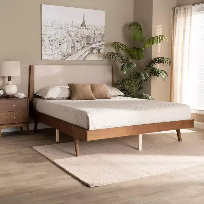 Senna Wood Platform Bed - Baxton Studio