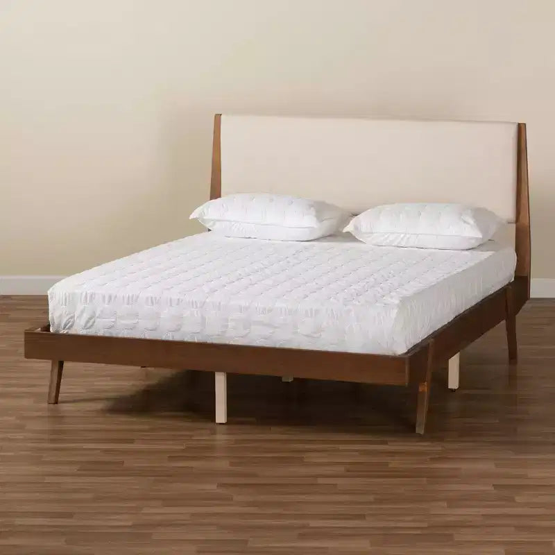 Senna Wood Platform Bed - Baxton Studio