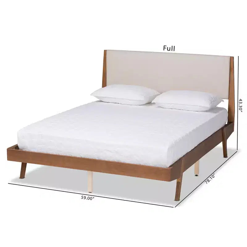 Senna Wood Platform Bed - Baxton Studio