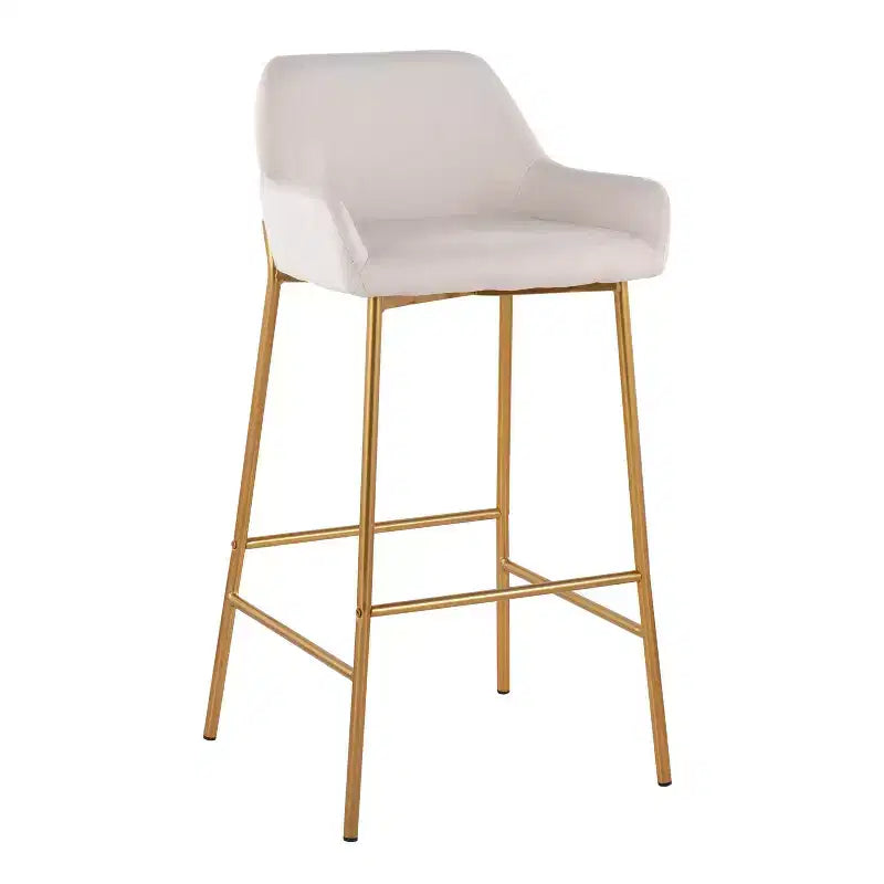 Set of 2 Daniella Metal Polyester Barstool - LumiSource