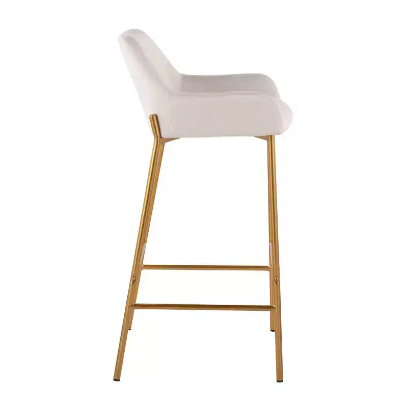 Set of 2 Daniella Metal Polyester Barstool - LumiSource