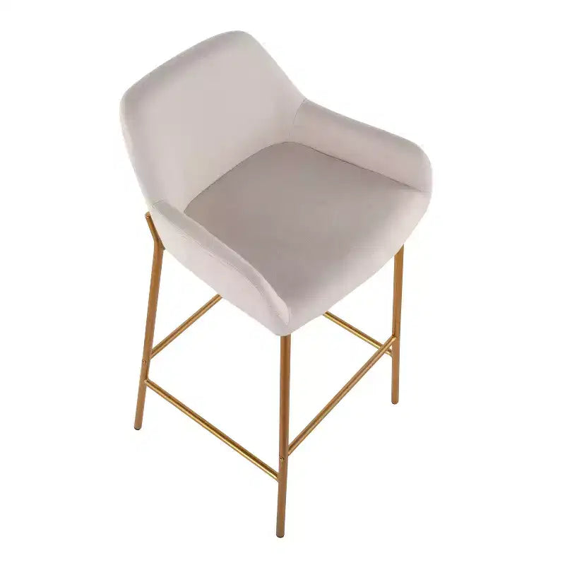 Set of 2 Daniella Metal Polyester Barstool - LumiSource