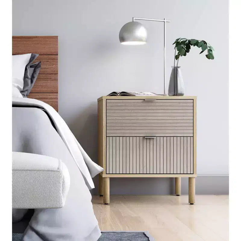 Merk 2 Drawer Nightstand - Sango