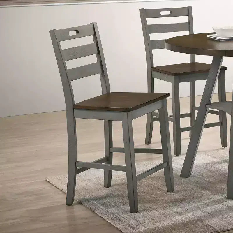 2pk Danforthe Ladder Back Counter Height Chairs - HOMES: Inside + Out