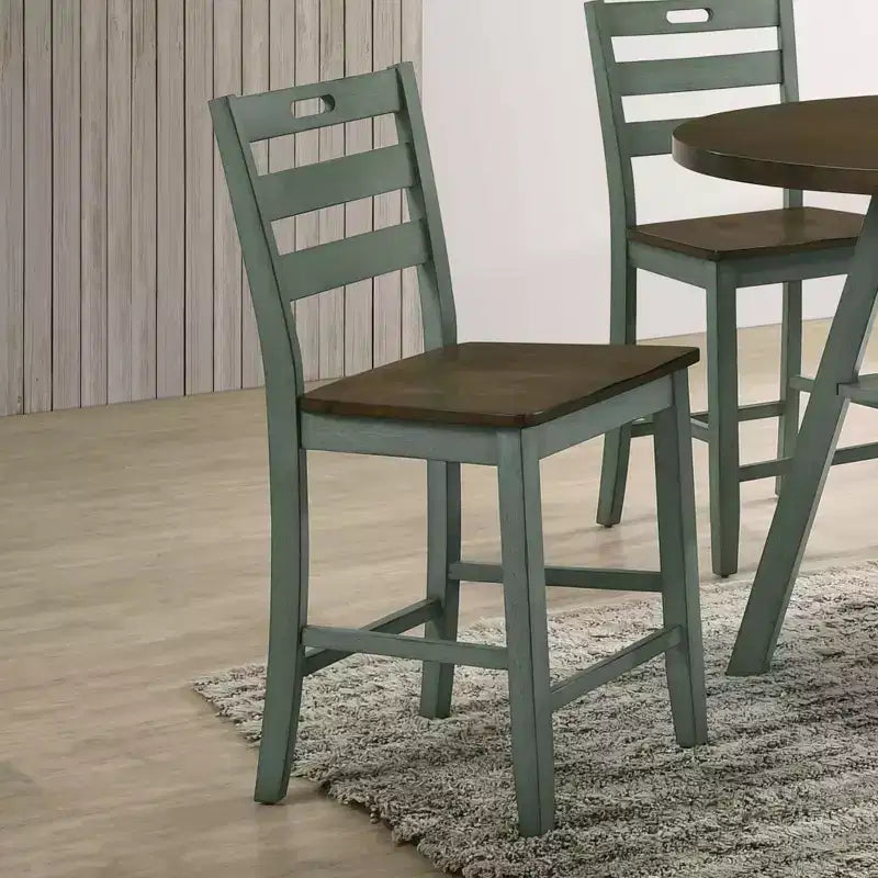 2pk Danforthe Ladder Back Counter Height Chairs - HOMES: Inside + Out