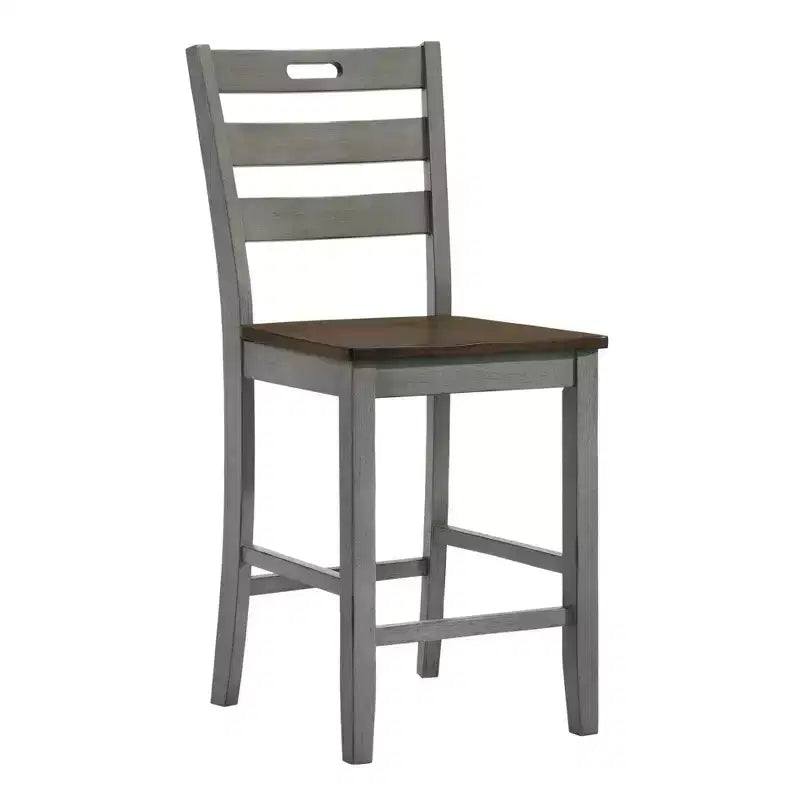 2pk Danforthe Ladder Back Counter Height Chairs - HOMES: Inside + Out