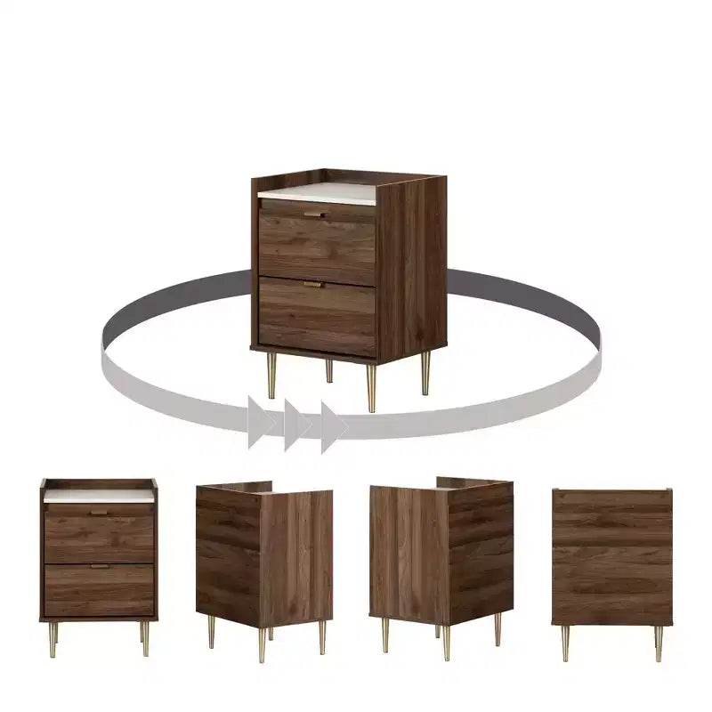 Hype 2 Drawer Nightstand - South Shore
