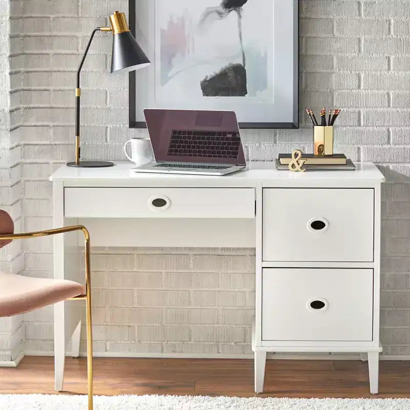 Buylateral Jamie 3 Drawers Student Writing Desk