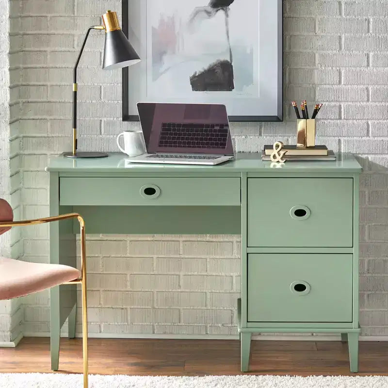 Buylateral Jamie 3 Drawers Student Writing Desk