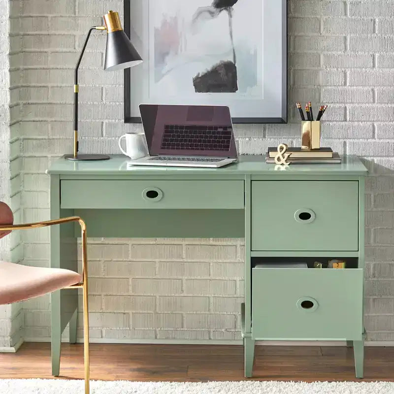 Buylateral Jamie 3 Drawers Student Writing Desk