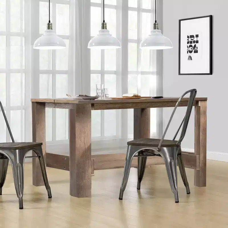 Costway Dining Table Counter Height Rectangular Kitchen Living Room