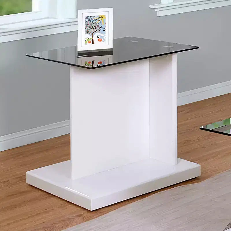 Montreaux Tempered Glass Top End Table - miBasics
