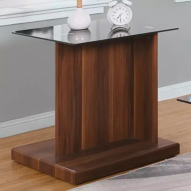 Montreaux Tempered Glass Top End Table - miBasics