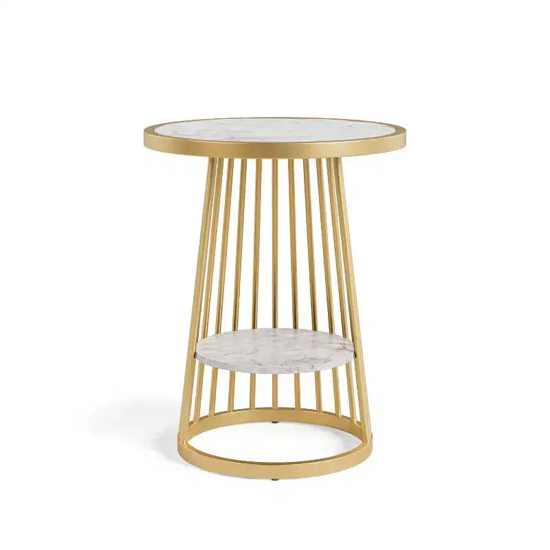 24/7 Shop At Home Tinful Modern Round Side Table