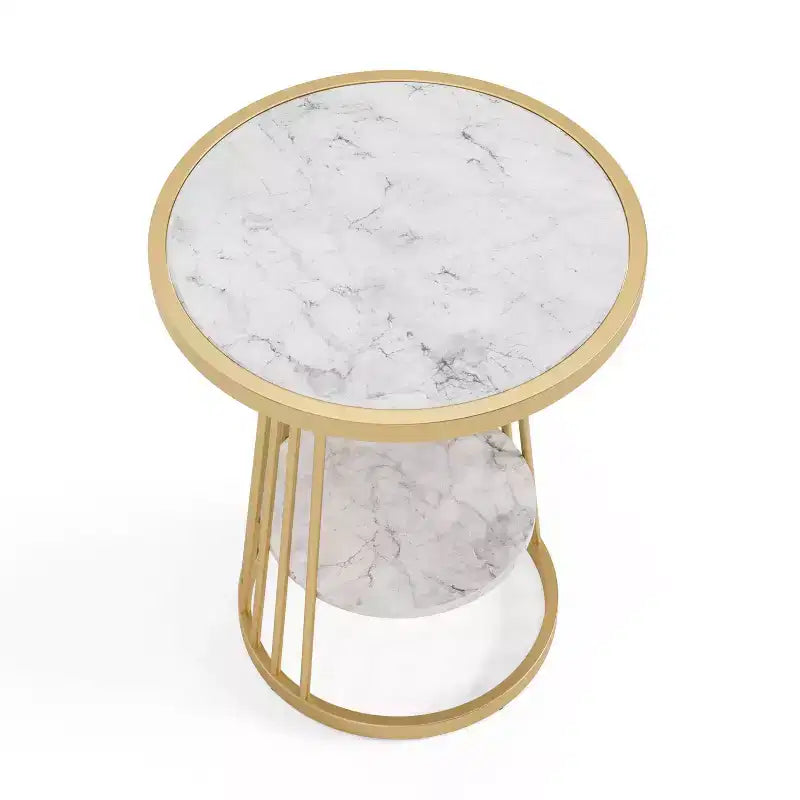 24/7 Shop At Home Tinful Modern Round Side Table