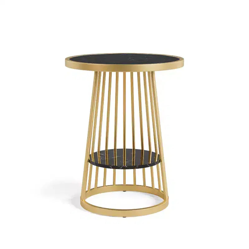 24/7 Shop At Home Tinful Modern Round Side Table