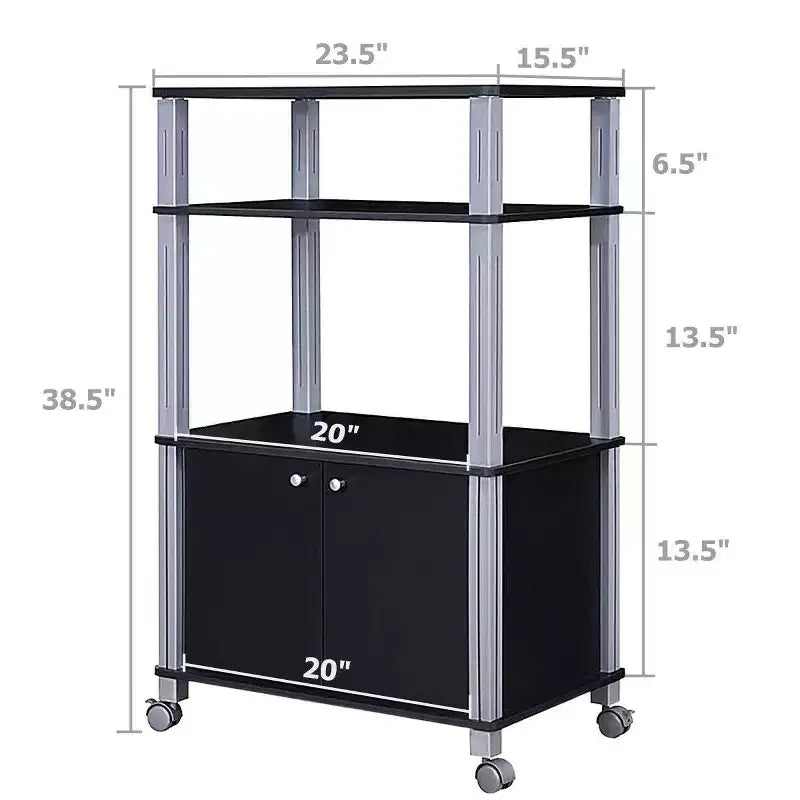 Costway Bakers Rack Microwave Oven Rack Shelves Kitchen Storage Organizer
