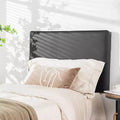 Costway Twin Wall-mounted Headboard Linen Fabric Upholstered Padded Easy Assembly