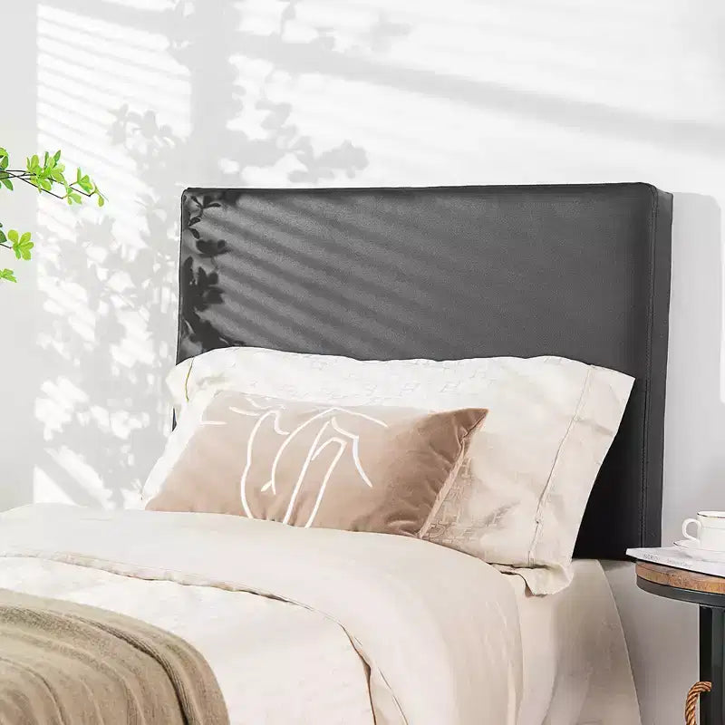 Costway Twin Wall-mounted Headboard Linen Fabric Upholstered Padded Easy Assembly