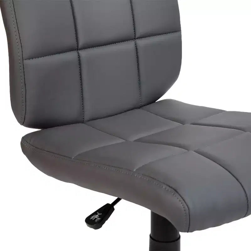 Emma and Oliver Mid-Back Quilted Vinyl Swivel Task Office Chair