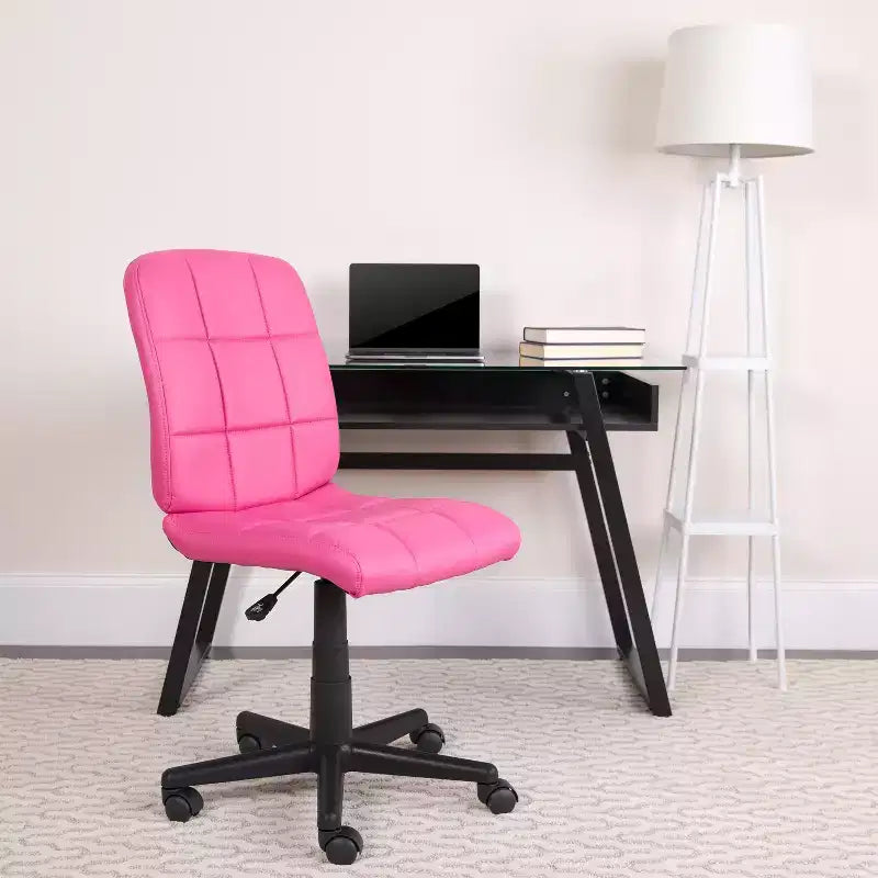 Emma and Oliver Mid-Back Quilted Vinyl Swivel Task Office Chair