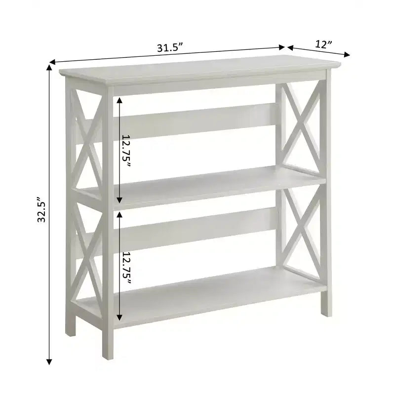 32.5 Oxford 3 Tier Bookcase - Breighton Home