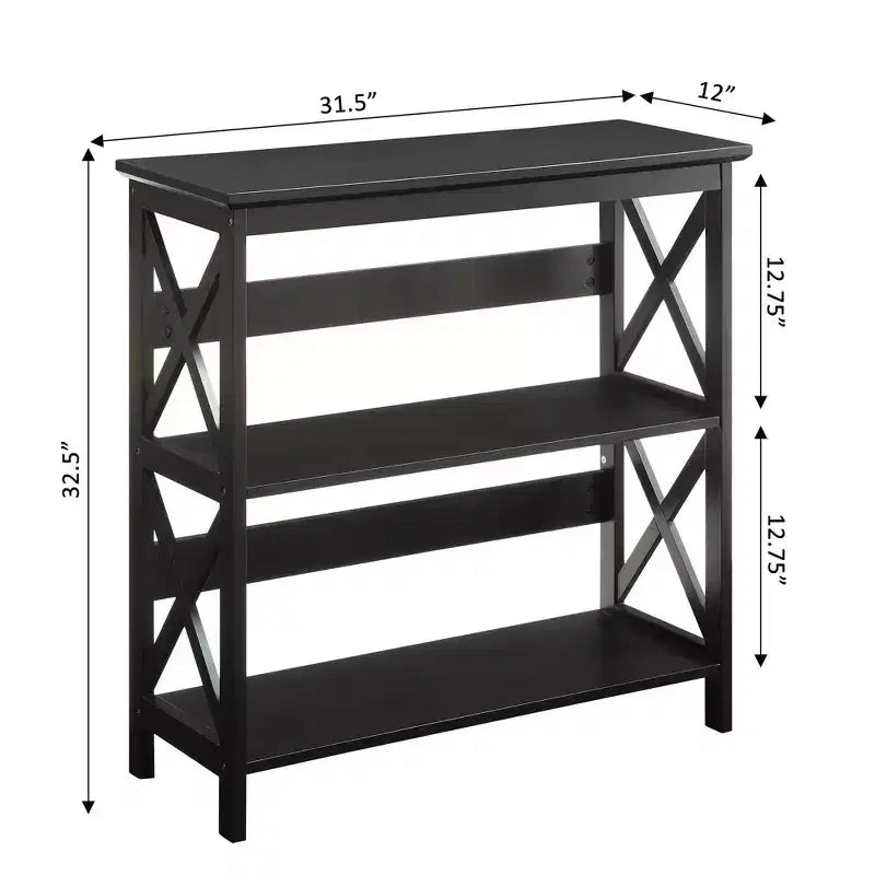 32.5 Oxford 3 Tier Bookcase - Breighton Home