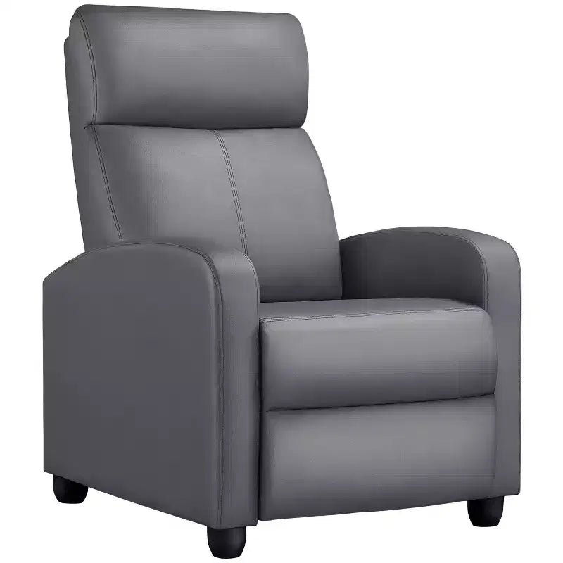 Yaheetech Adjustable Recliner Chair PU Leather Upholstered for Living Room
