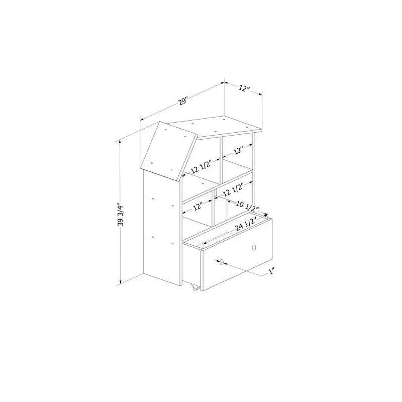 Sweedi Bookcase with Storage Bin - South Shore