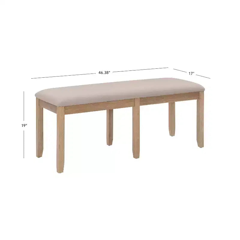 Jordan Backless Bench - Linon