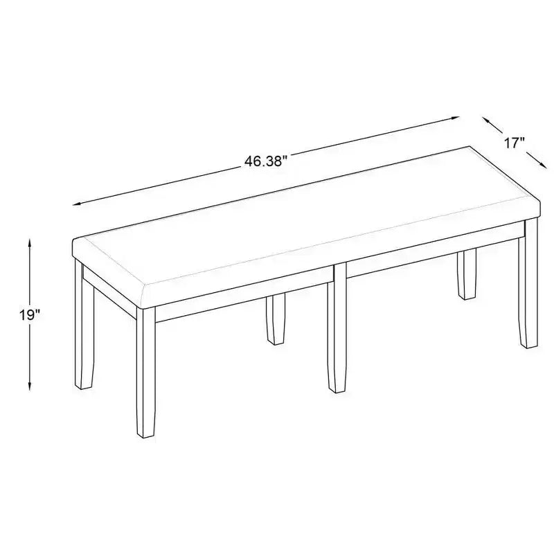 Jordan Backless Bench - Linon